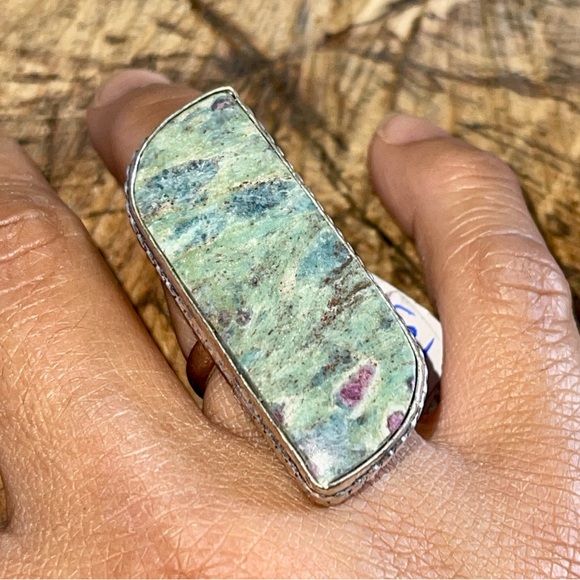 Ruby Fuchsite Ring Size 7 1/4 - Picture 5 of 8